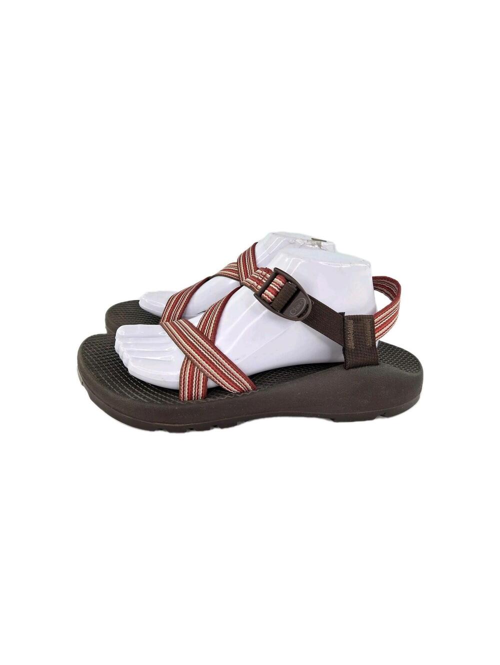 Chaco Womens Z/2 Classic Sandals US 11 Red Striped Adjustable Straps Outdoor